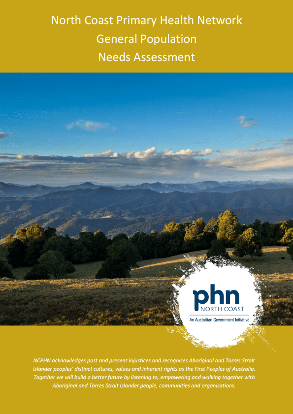 NCPHN Needs Assessment Report 2018 - General Population