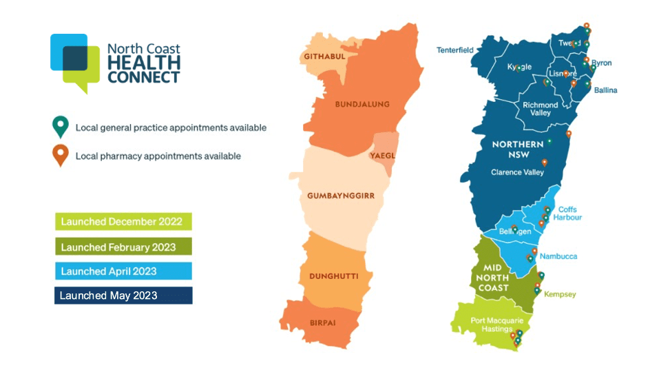 North Coast Health Connect commenced rollout in December 2022, with full region coverage in 2023
